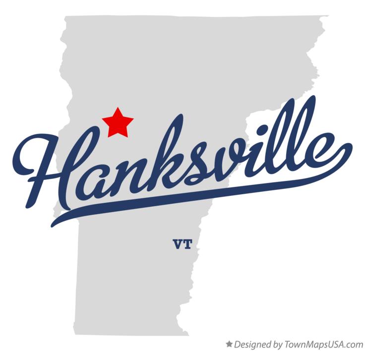 Map of Hanksville Vermont VT