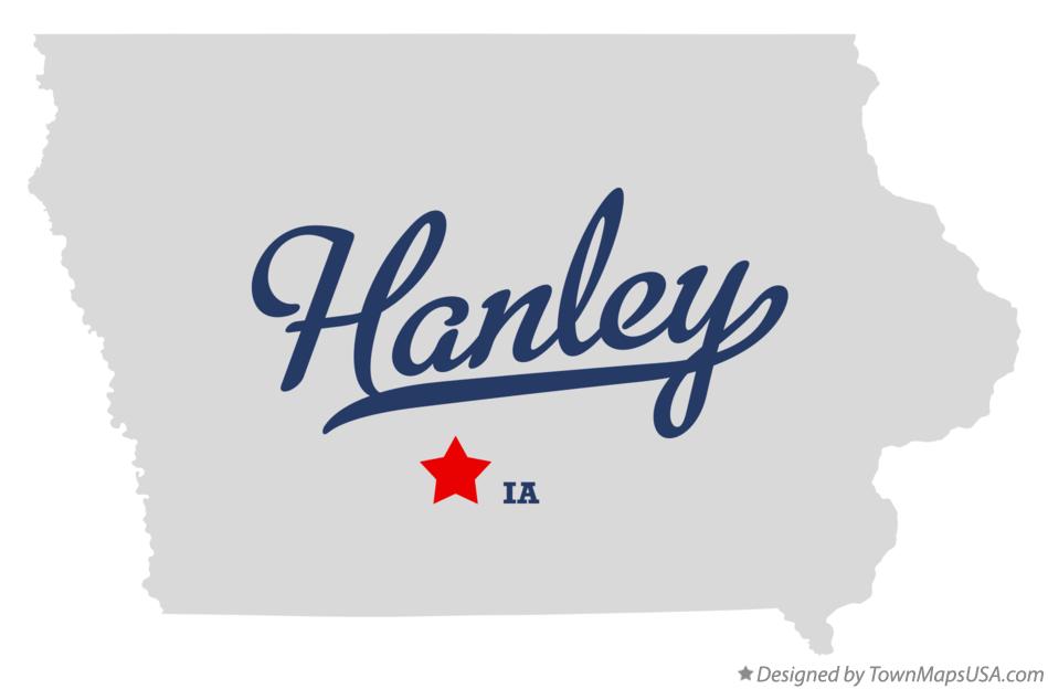 Map of Hanley Iowa IA