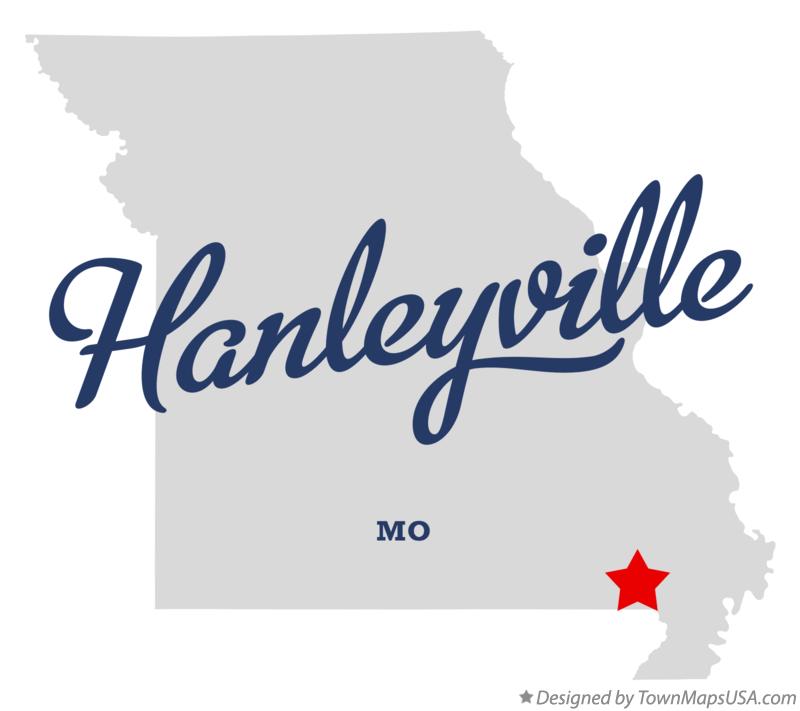 Map of Hanleyville Missouri MO