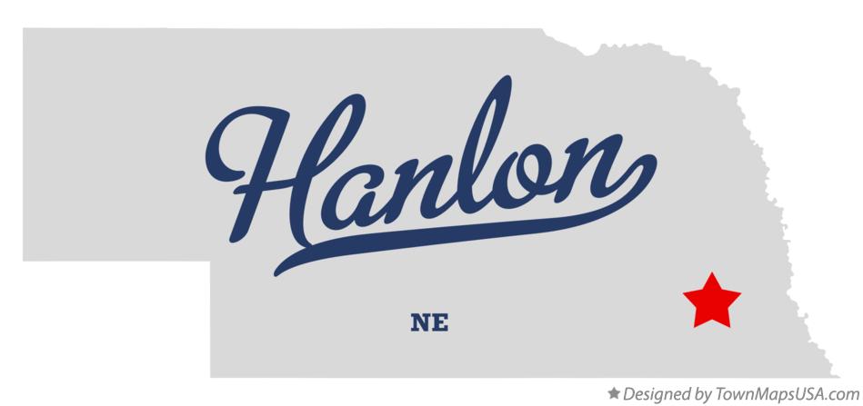 Map of Hanlon Nebraska NE