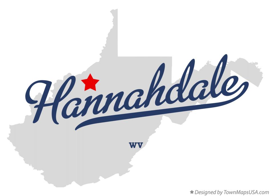 Map of Hannahdale West Virginia WV