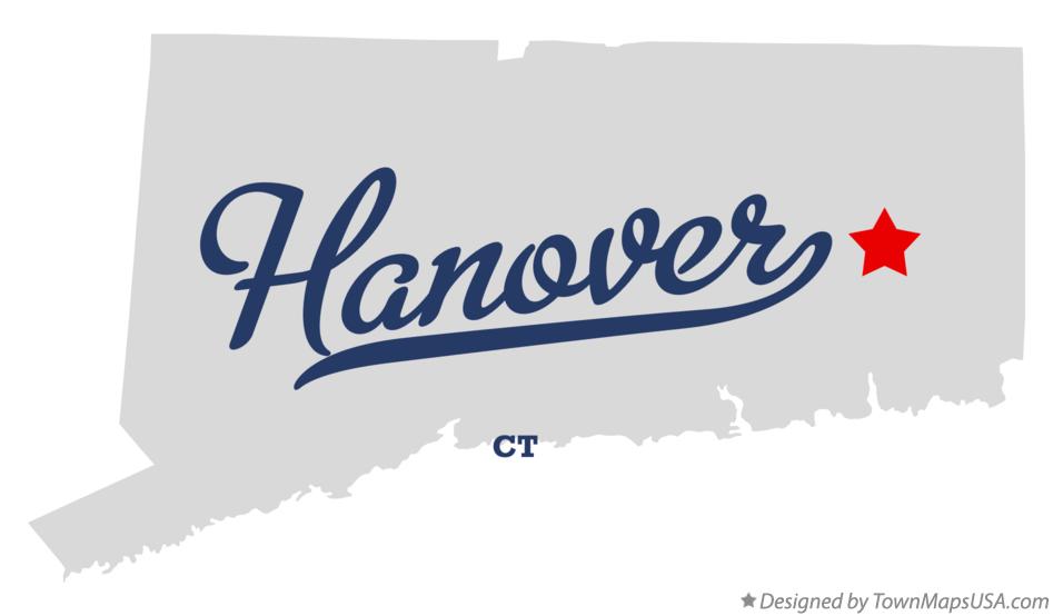 Map of Hanover Connecticut CT