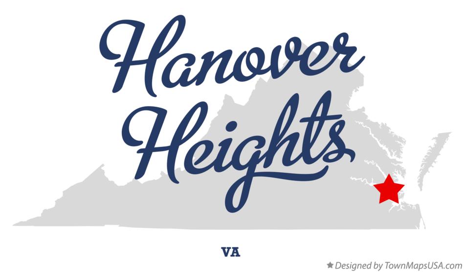 Map of Hanover Heights Virginia VA
