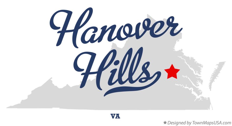 Map of Hanover Hills Virginia VA