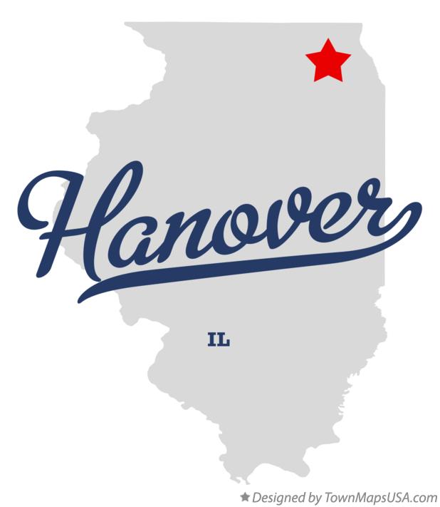 Map of Hanover Illinois IL