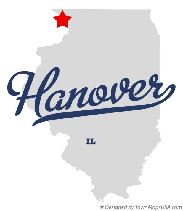 Map of Hanover Illinois IL