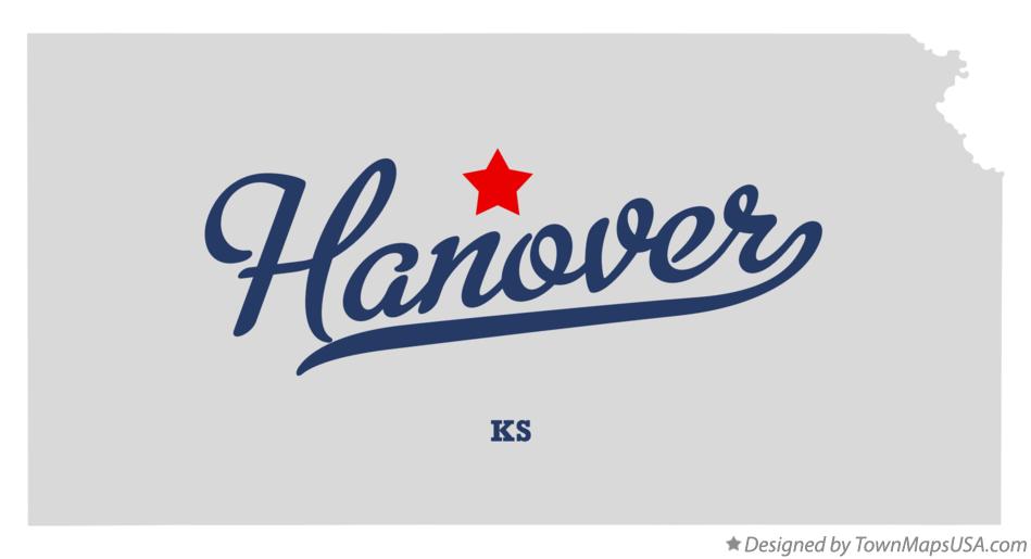 Map of Hanover Kansas KS