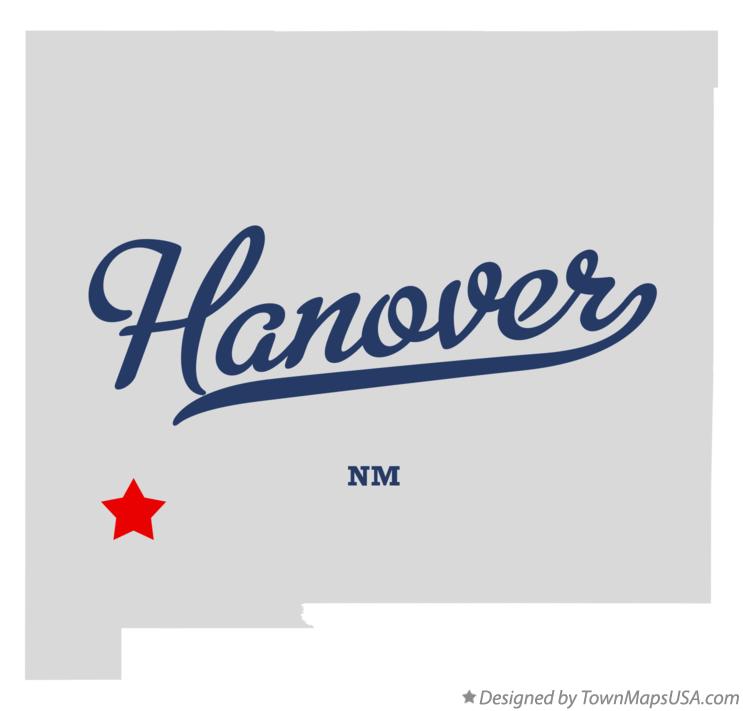 Map of Hanover New Mexico NM