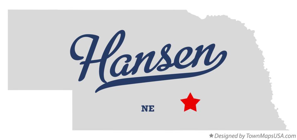 Map of Hansen Nebraska NE