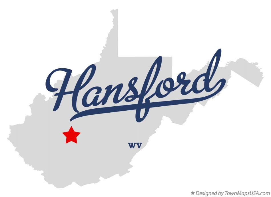 Map of Hansford West Virginia WV