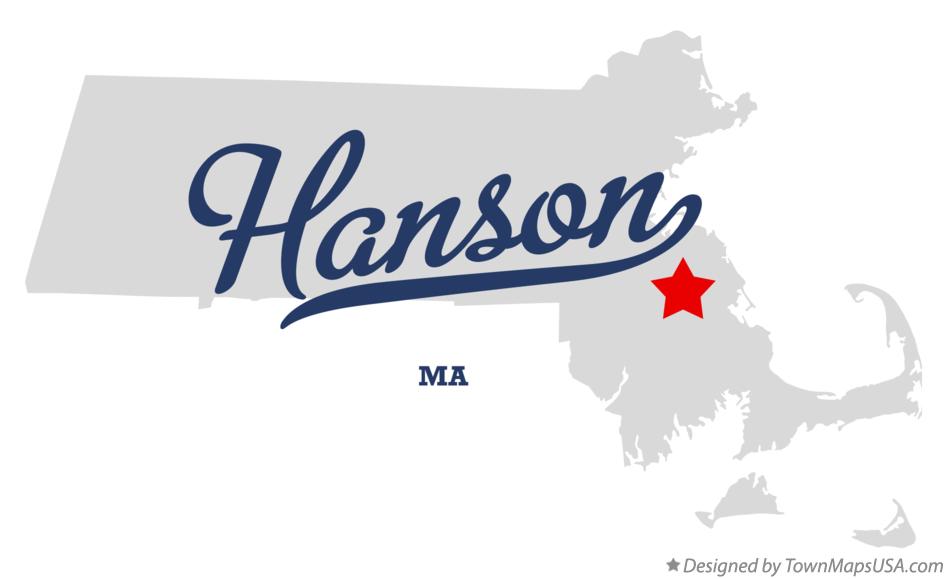 Map of Hanson Massachusetts MA