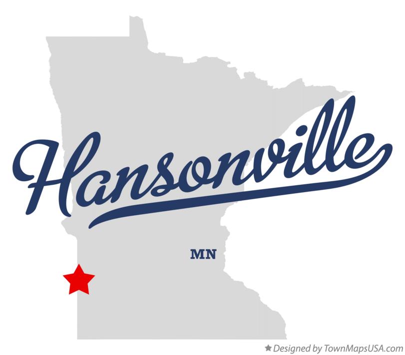 Map of Hansonville Minnesota MN