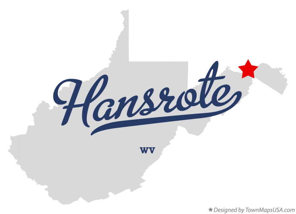 Map of Hansrote West Virginia WV