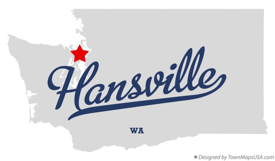 Map of Hansville Washington WA