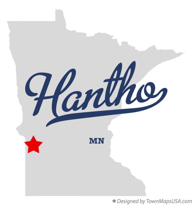 Map of Hantho Minnesota MN