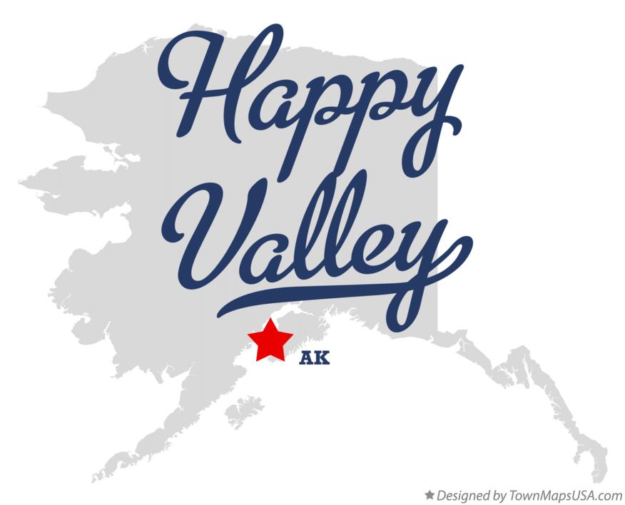 Map of Happy Valley Alaska AK