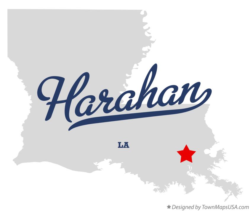 Map of Harahan Louisiana LA