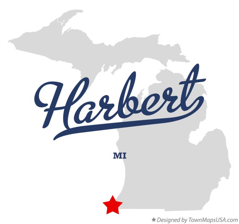 Map of Harbert Michigan MI