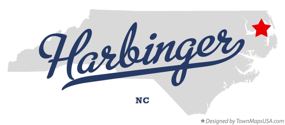 Map of Harbinger North Carolina NC
