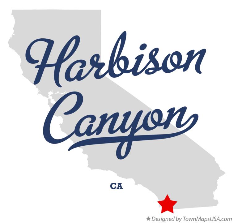 Map of Harbison Canyon California CA