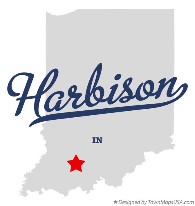 Map of Harbison Indiana IN