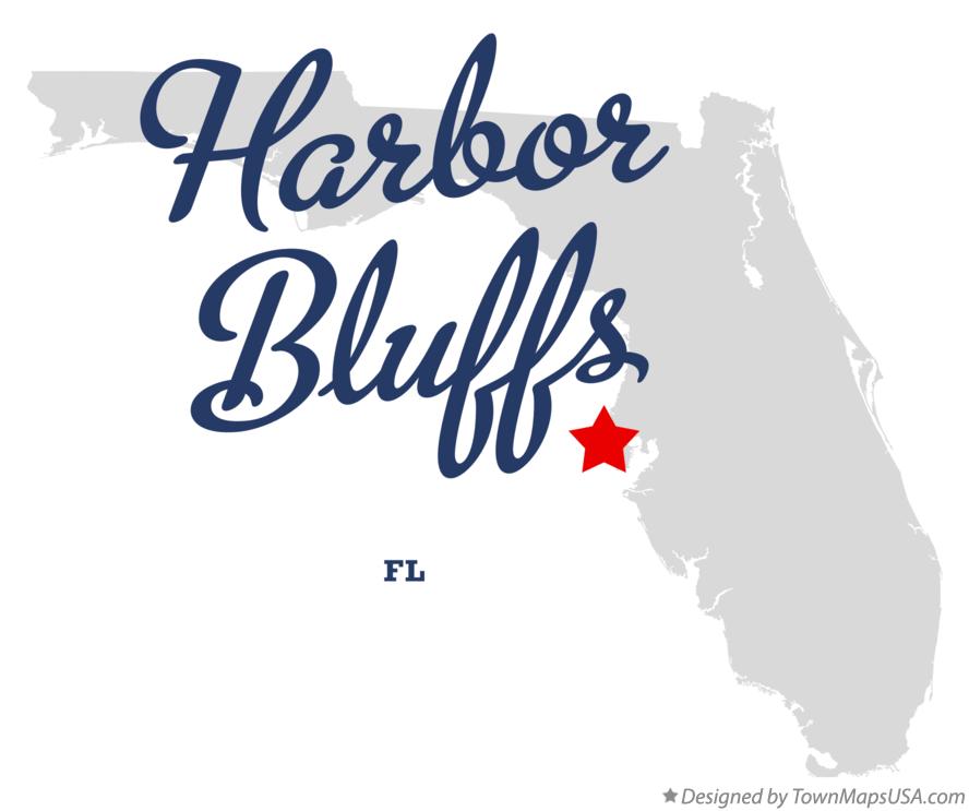Map of Harbor Bluffs Florida FL