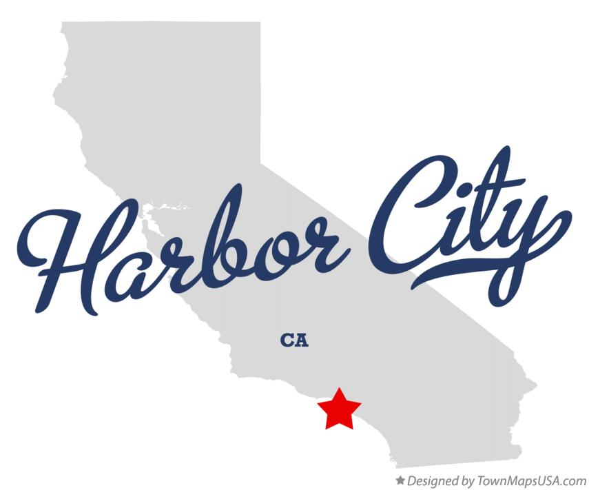 Map of Harbor City California CA