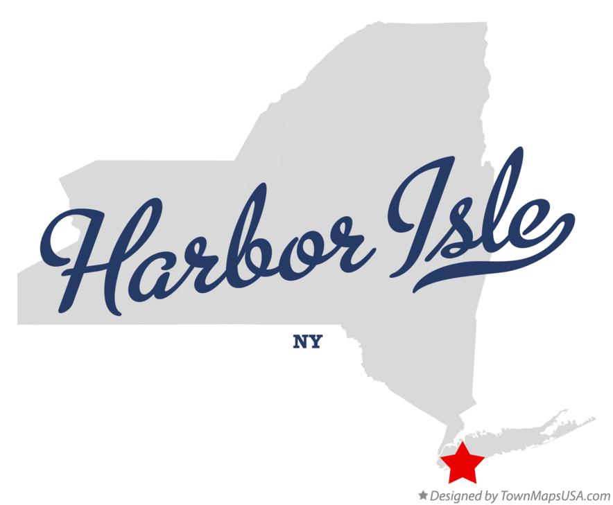 Map of Harbor Isle New York NY