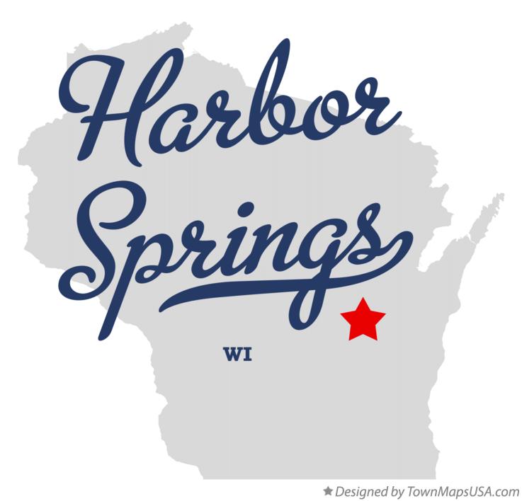 Map of Harbor Springs Wisconsin WI