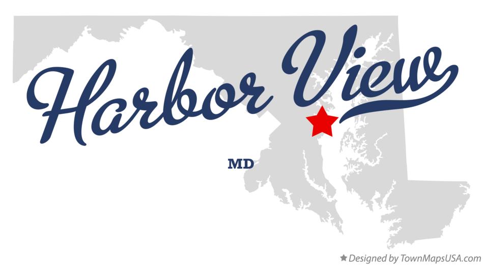 Map of Harbor View Maryland MD