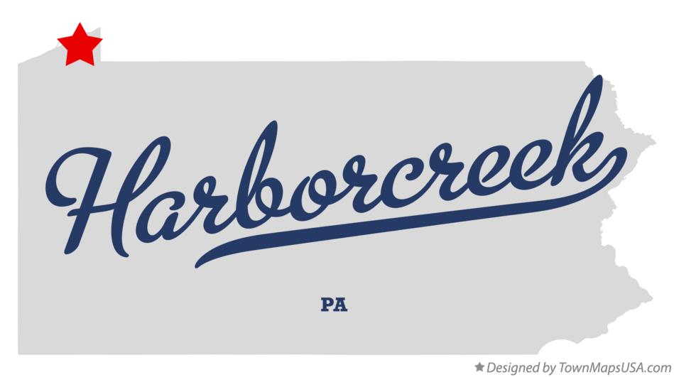 Map of Harborcreek Pennsylvania PA