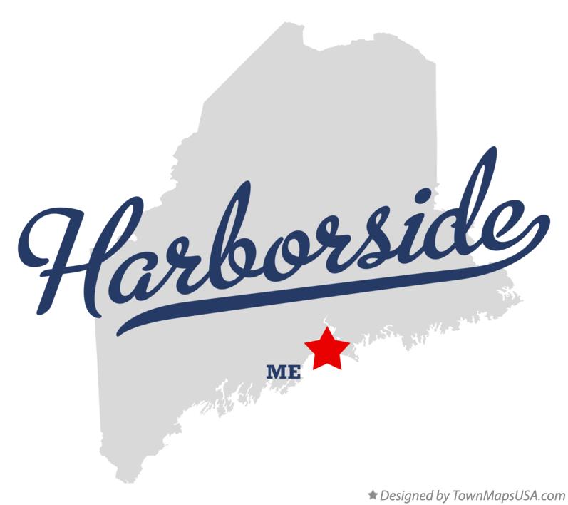 Map of Harborside Maine ME