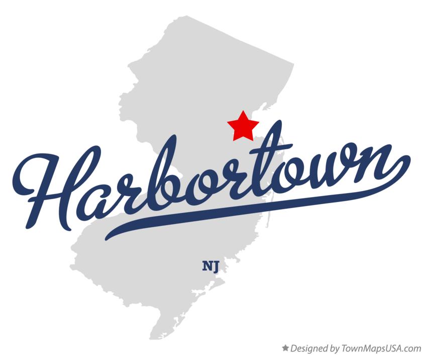 Map of Harbortown New Jersey NJ