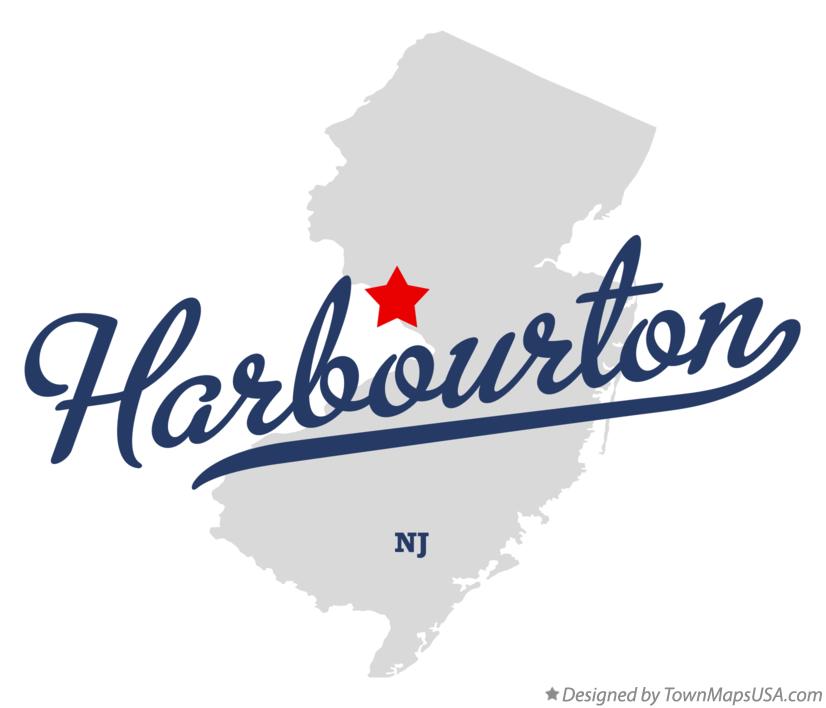 Map of Harbourton New Jersey NJ