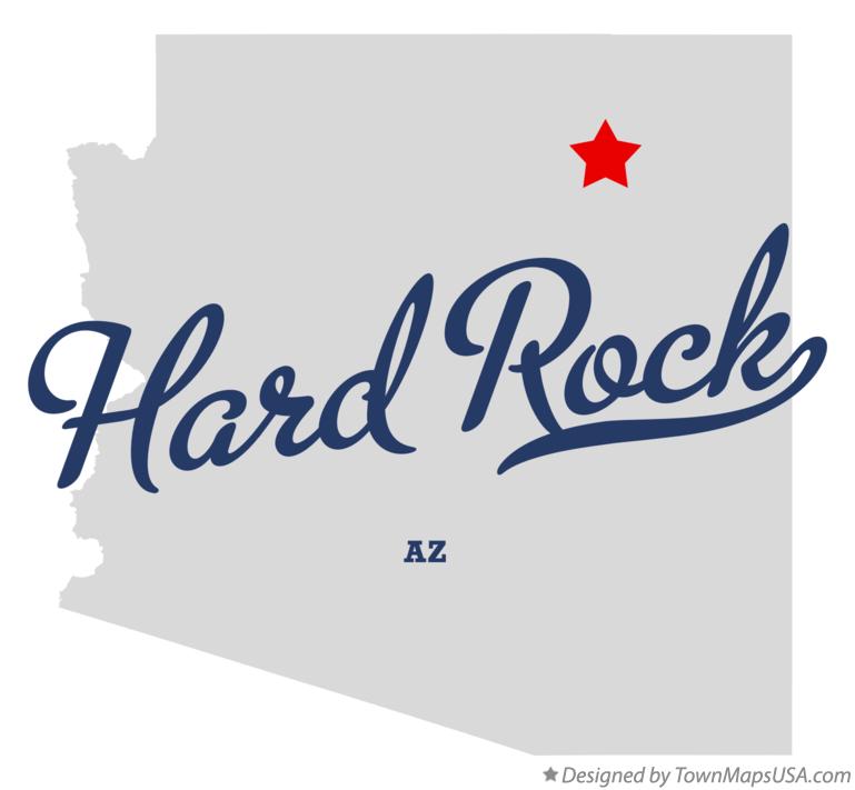 Map of Hard Rock Arizona AZ