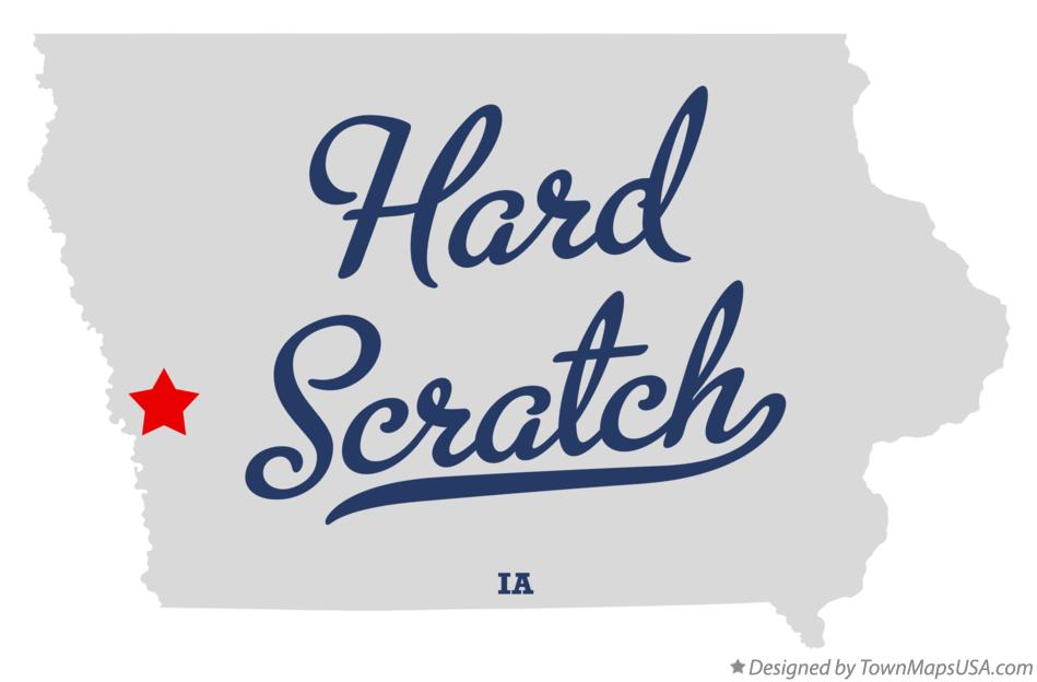 Map of Hard Scratch Iowa IA