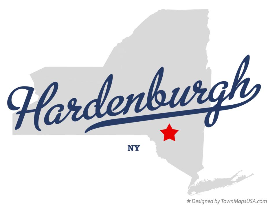 Map of Hardenburgh New York NY