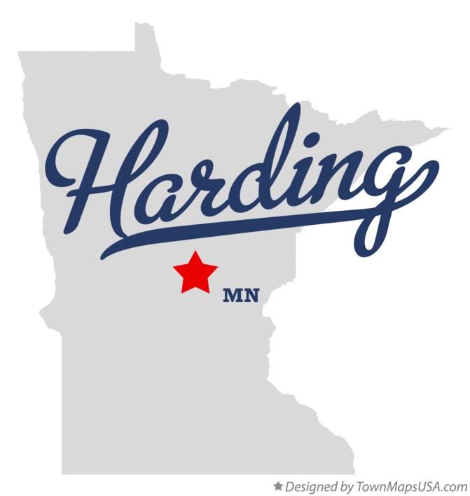 Map of Harding Minnesota MN
