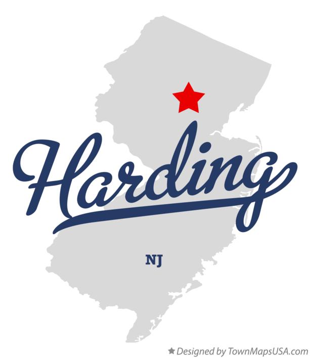 Map of Harding New Jersey NJ