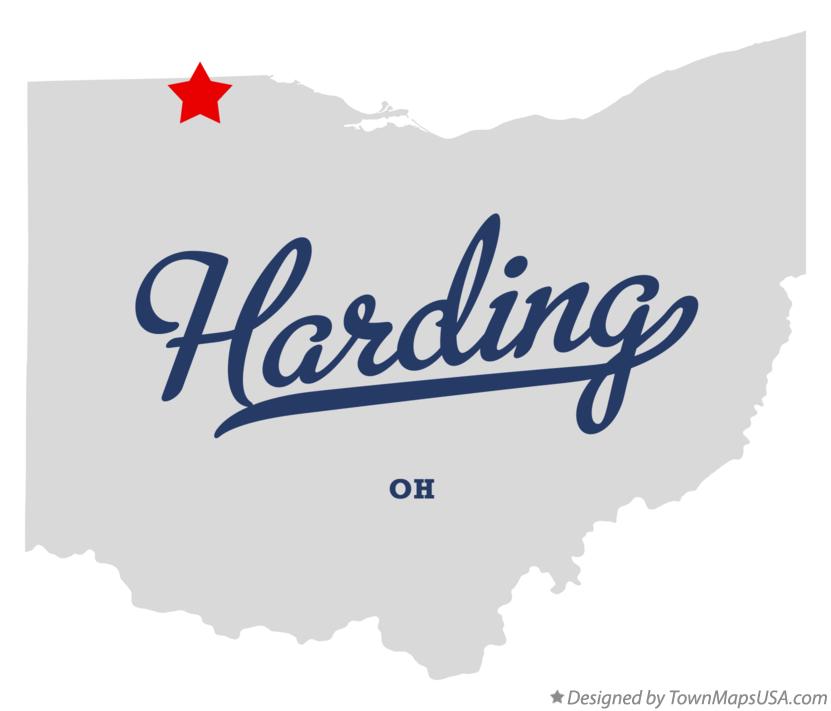 Map of Harding Ohio OH