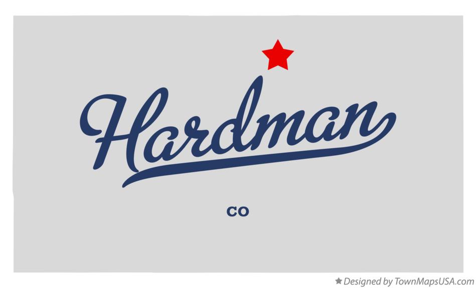 Map of Hardman Colorado CO