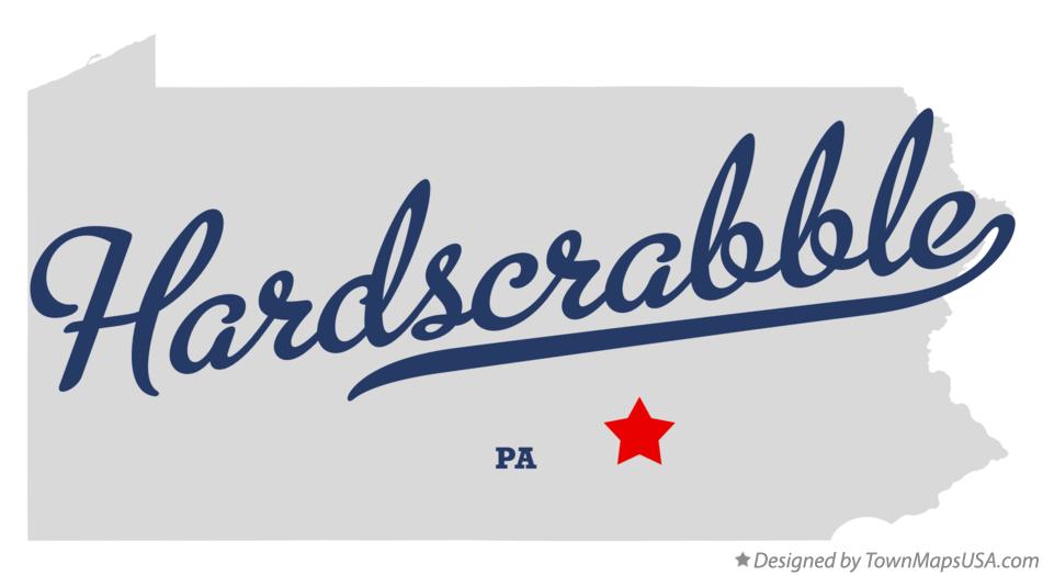 Map of Hardscrabble Pennsylvania PA