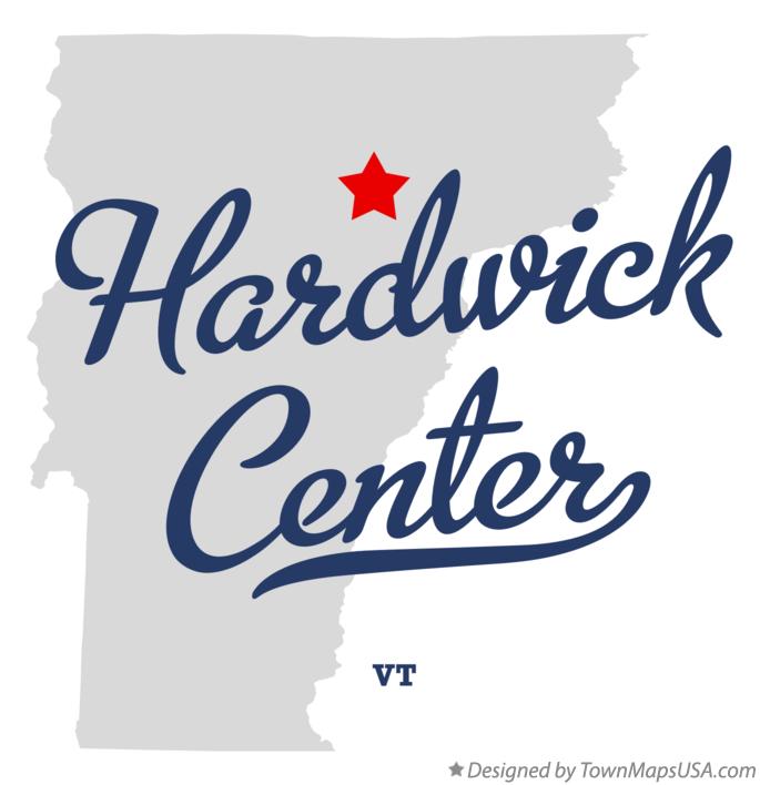 Map of Hardwick Center Vermont VT