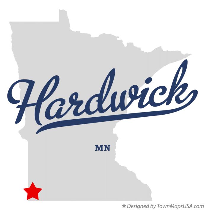 Map of Hardwick Minnesota MN