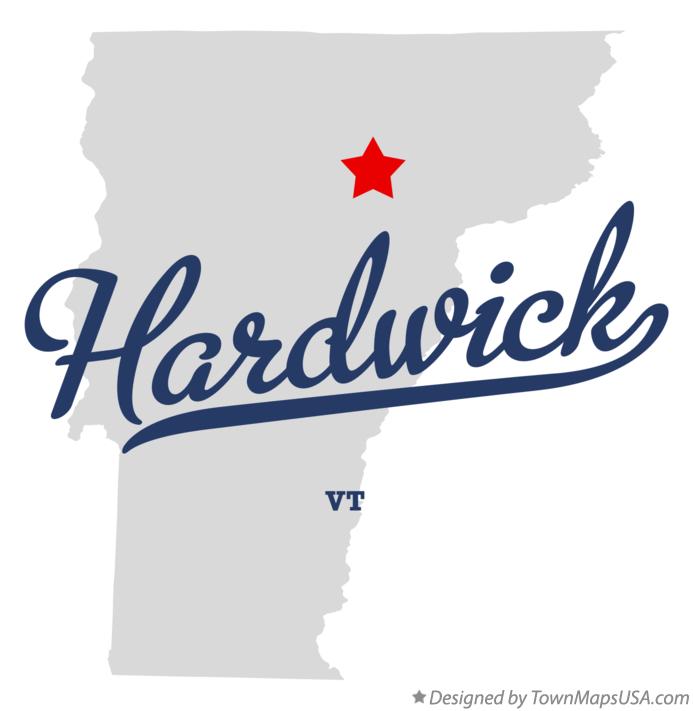 Map of Hardwick Vermont VT