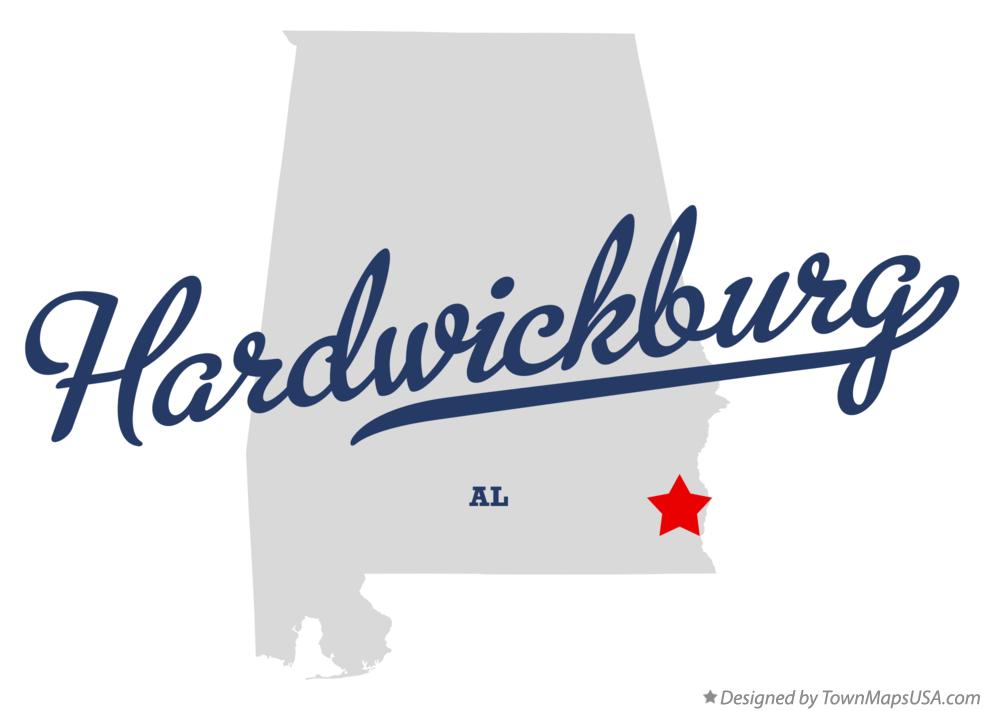 Map of Hardwickburg Alabama AL