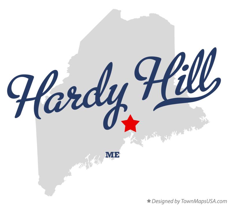 Map of Hardy Hill Maine ME