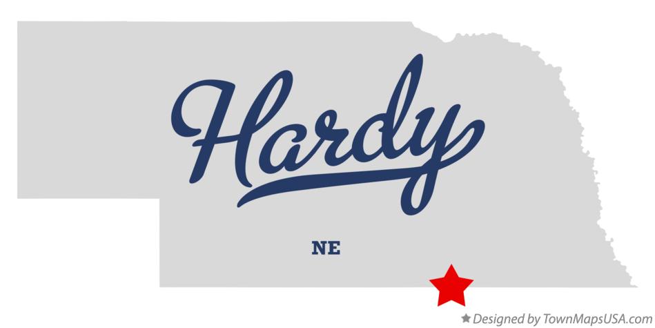 Map of Hardy Nebraska NE