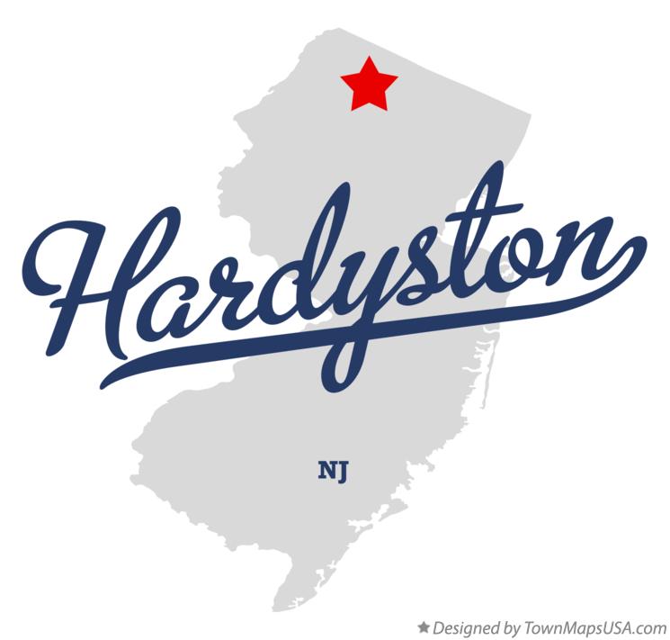 Map of Hardyston New Jersey NJ