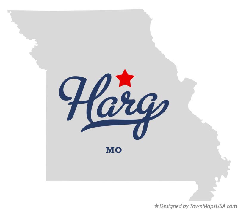 Map of Harg Missouri MO